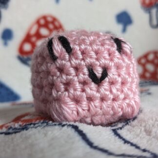 Pink Crochet Teeny Frog